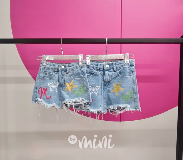 Jeans sukňokraťasy
