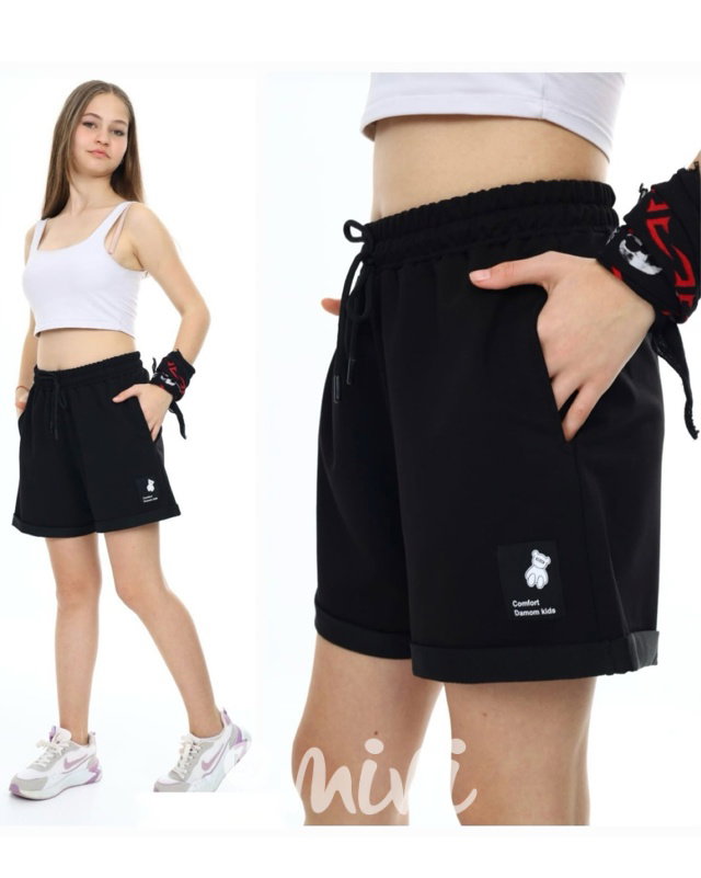 Comfort sporty kraťasy černé