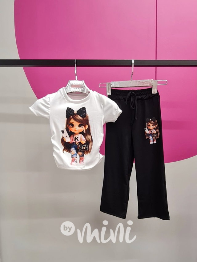 GIRL blůzka + široké kalhoty