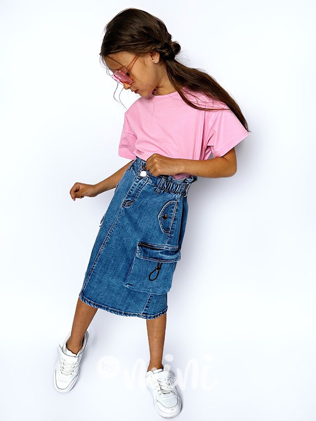 Midi cargo jeans sukně