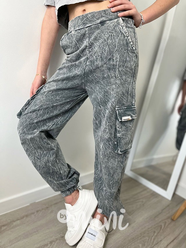 Acid wash cargo kapsáče grey