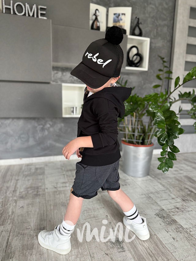 Buldoček mikina černá