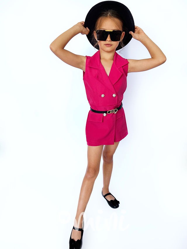 Elegant letní overal malinový