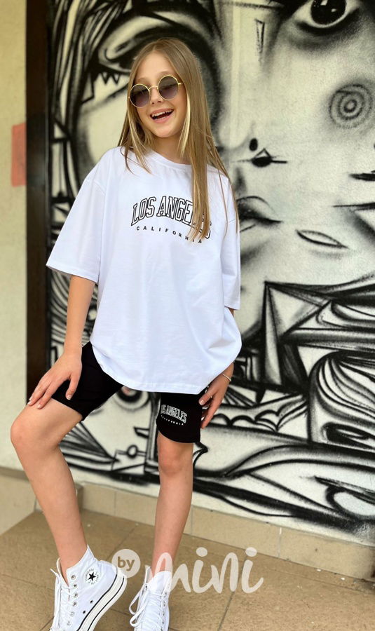 LOS ANGELES oversize triko + šortky