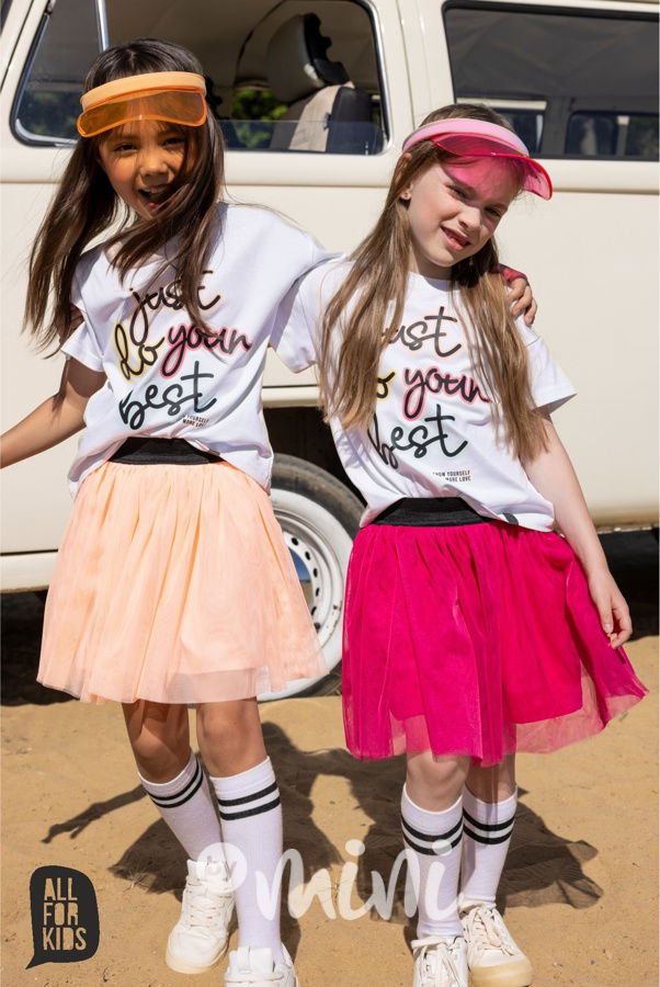 All for kids tylová sukně peach