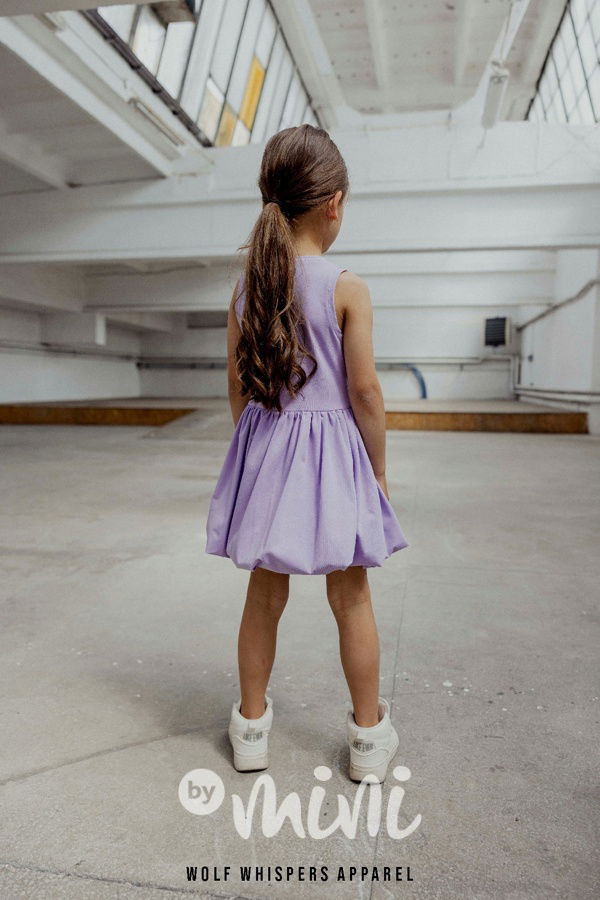 Mash Mnie šaty s balonovou sukní lila