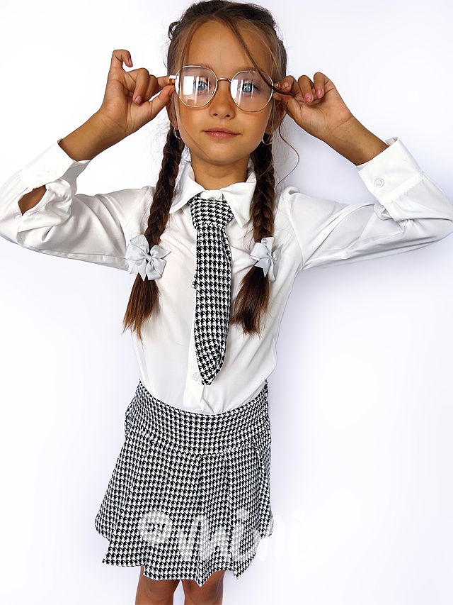 School girl set black/white