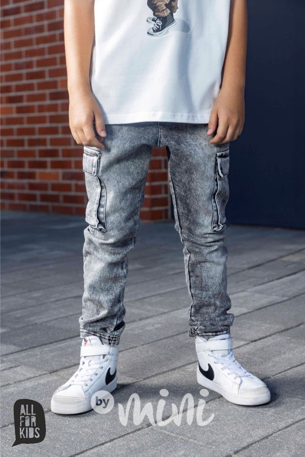 AFK soft denim kapsáče ice black