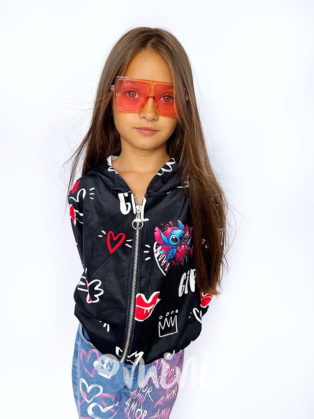 Lilo & Stitch velur mikina LOVE POWER