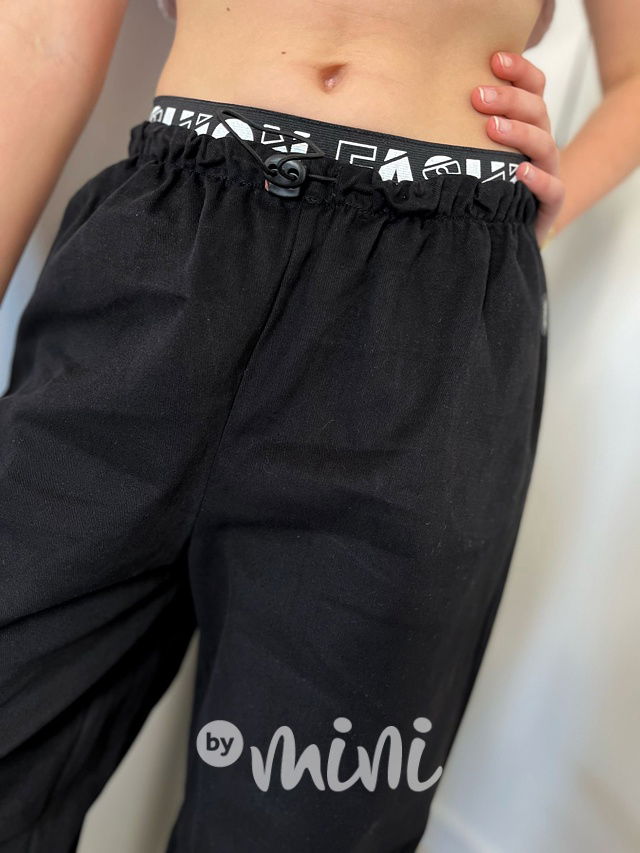 Soft denim maxi švédy černé