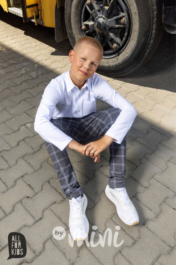 All for kids kalhoty grey karo