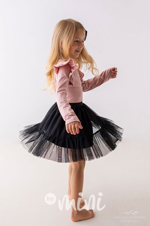 Black maxi tutu sukně Lily Grey