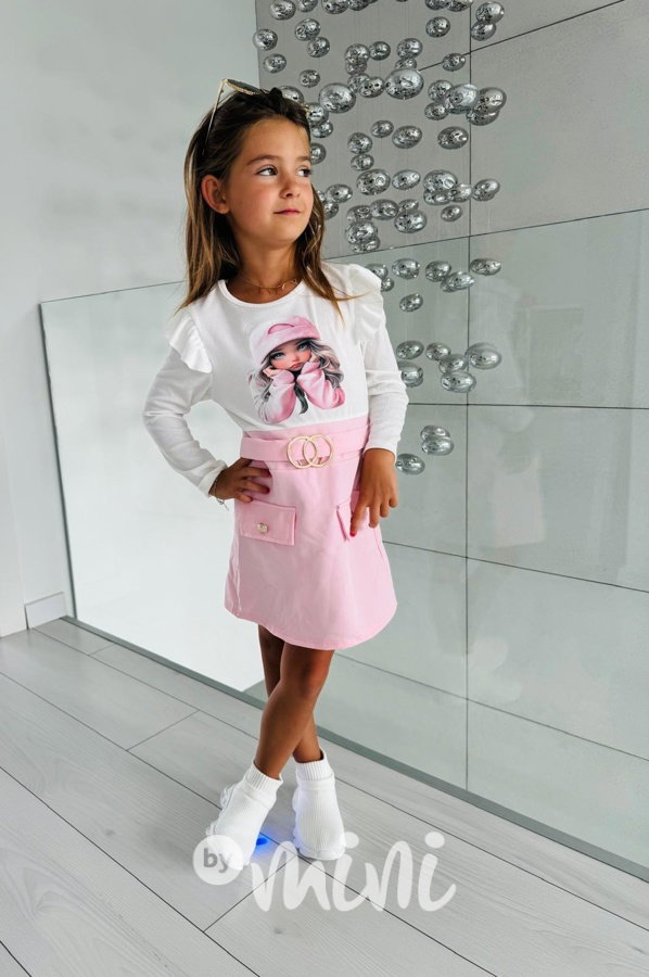 Cutie šaty white/pink