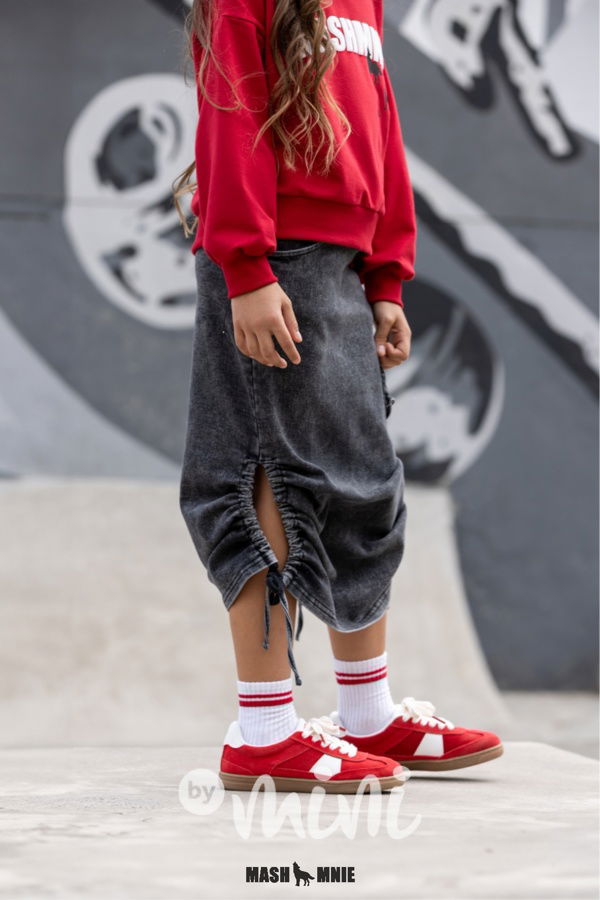 Mash Mnie midi denim sukně black