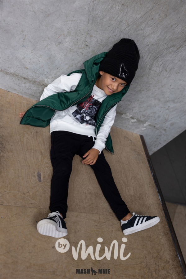 Mash Mnie mikina WOLF cream