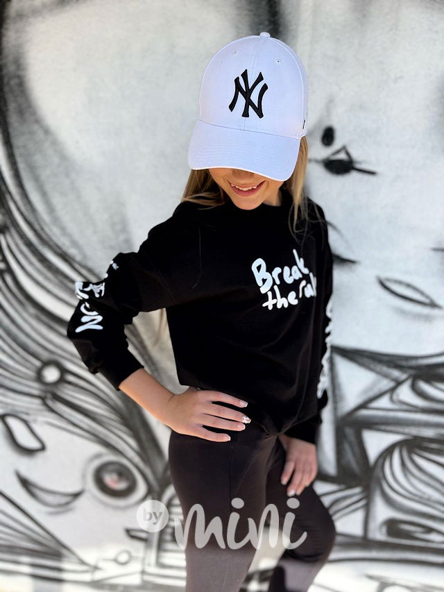 Mikina break the rules černá