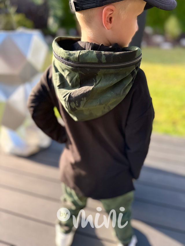 Army mikina se zipem