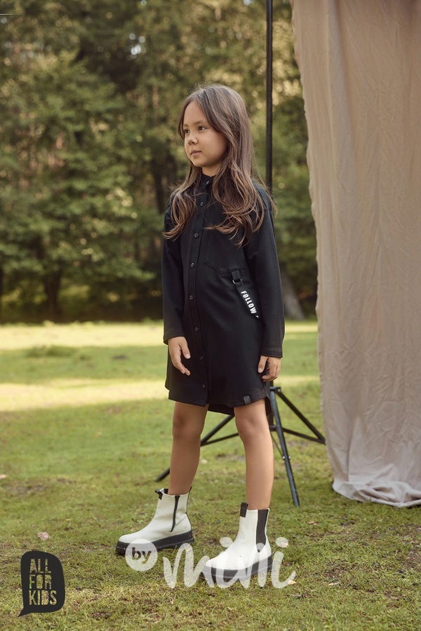 All for kids košilové šaty black