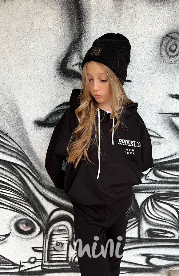 Oversize černá mikina Brooklyn