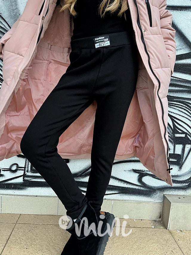 Zateplené legíny FASHION černé