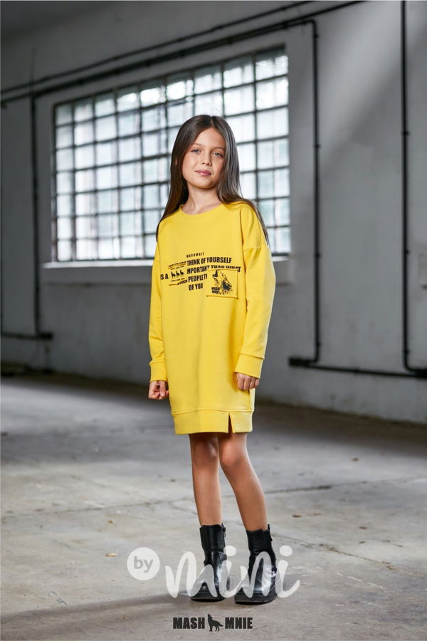 Mash Mnie mikinové šaty yellow