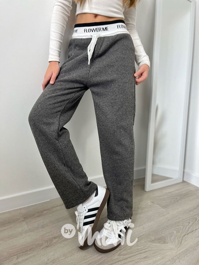 Zateplené lounge švédy FLOWER šedé