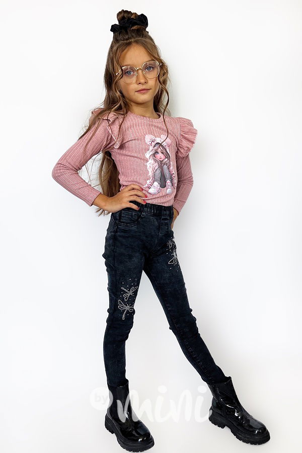 Teplá blůzka cute girl pink