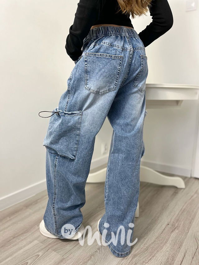 Volné relax jeans kapsáče