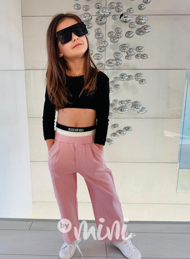 Lounge kalhoty MIU MIU pudrové