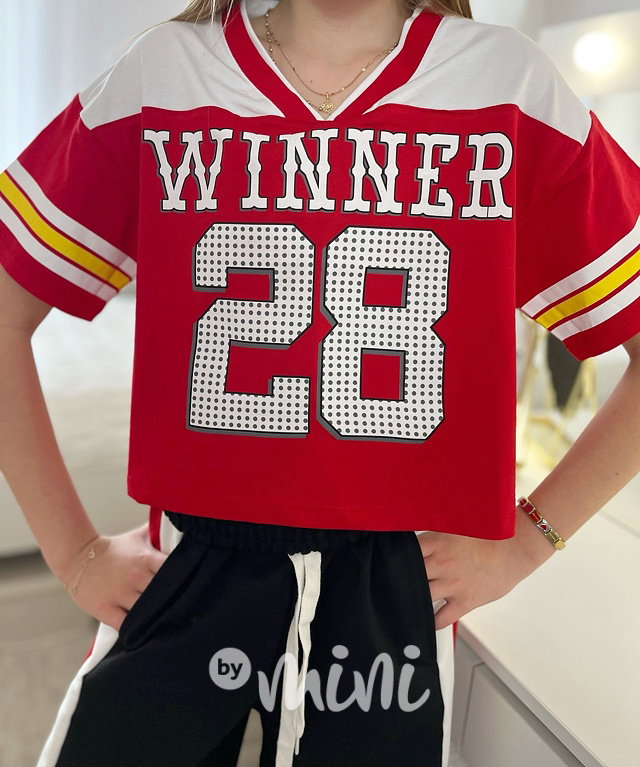 Winner crop oversize triko