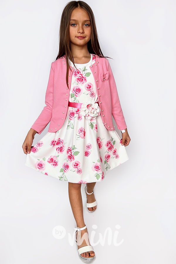 Summer flower šaty pink