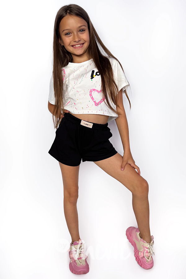 LOVE crop triko PREMIUM