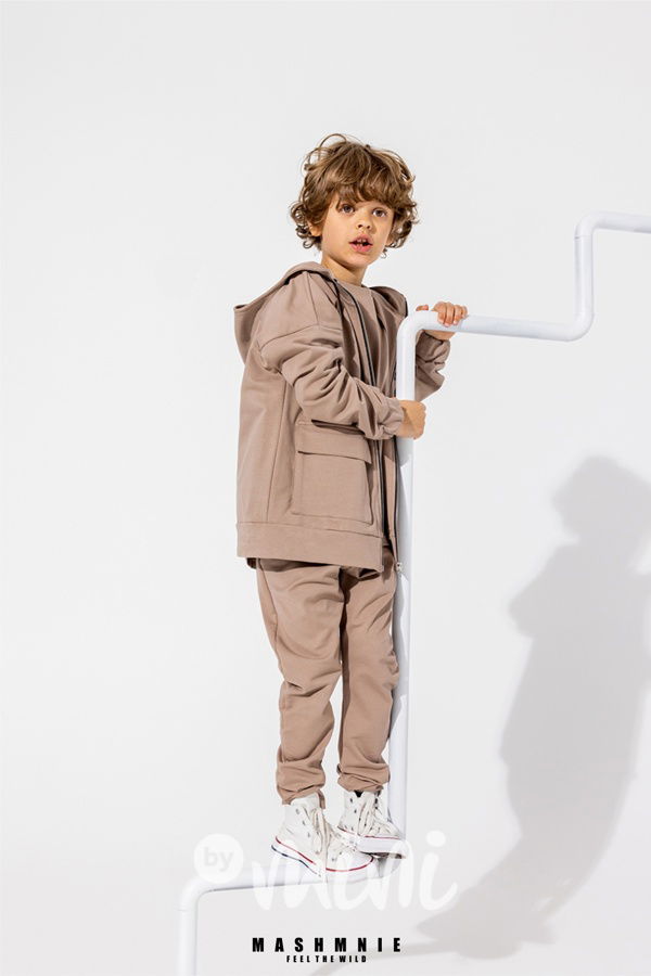 Mash Mnie jogger tepláky WOLF béžové