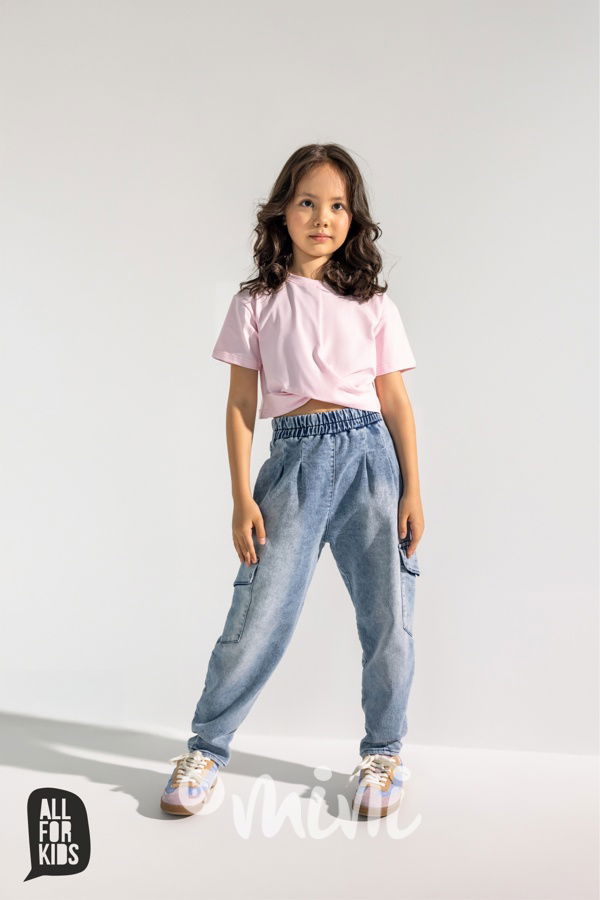 All for kids twist crop triko sweet pink