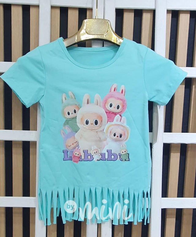 Labubu monsters tunika tyrkys