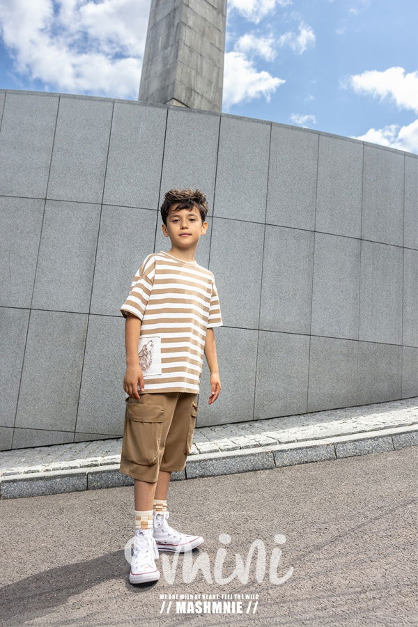 Mash Mnie long cargo shorts beige