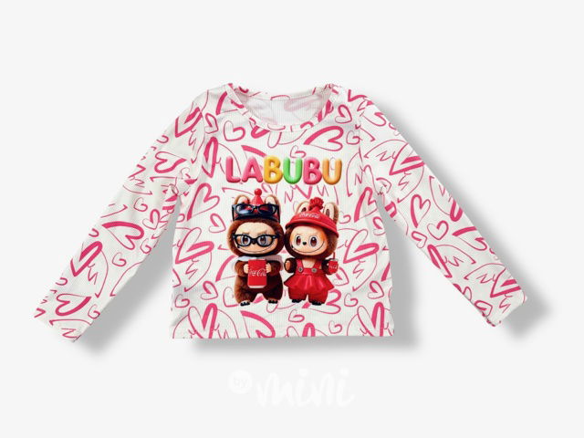 Labubu longsleeve žebrovaná blůzka Coca Cola